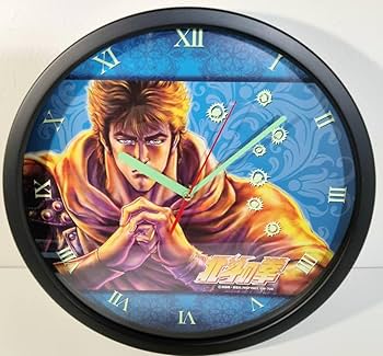 Amazon.co.jp: 北斗の拳 畜光 北斗七星 ウォールクロック 壁掛け